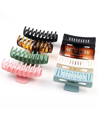 Kavya 8-Piece Large Hair Clips for Thick Hair - Slip-Resistant Hair Styling Accessories for Women & Girls (10.5cm) - Available in Green Blue Brown Pink White Black - Buy Online on GoSupps.com