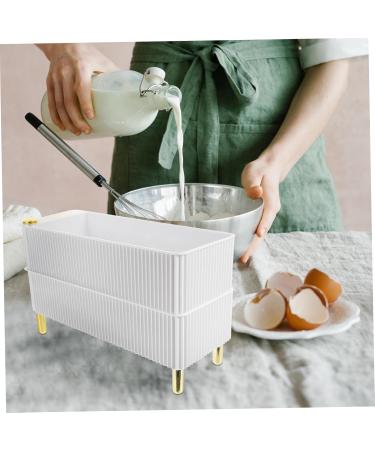 Box Egg Container Eggs Kitchen Multi-layers Organizer Holder Plastic Storage Refrigerator re-usable White 26.5X16X10CM - Buy Online on GoSupps.com