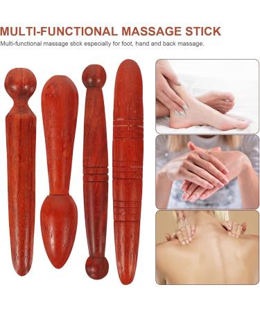 16-Piece Acupuncture Rod & Hand Massager Set - Solid Wood Reflex Zone Tools for Foot Relaxation | Thai Massage Hand Tools - Buy Online on GoSupps.com