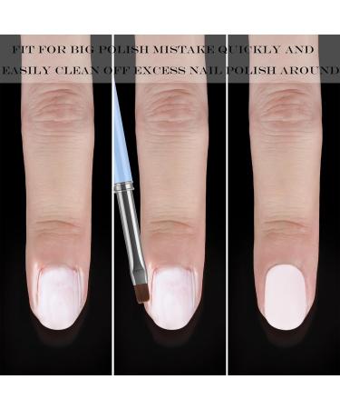 JASSINS Nail Clean Up Brushes - 4PCS Gel Polish Manicure Tools for Nail Art Design & Cuticle Cleaning (Pink Turns Blue) - Perfect for DIY Nail Design - Buy Online on GoSupps.com