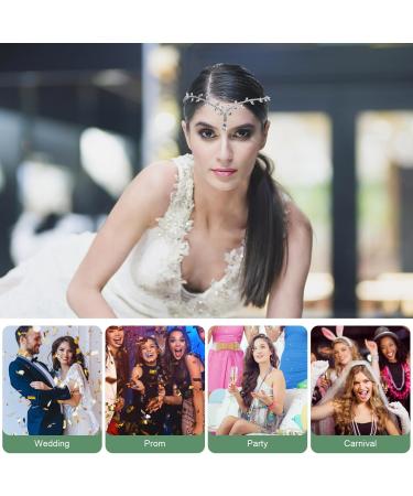 VALICLUD Wedding Head Chain for Women Girl Bridal Hairband Headpiece Rhinestone Hair Jewelry Ornament - Buy Online on GoSupps.com