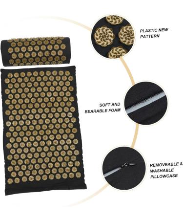 Beaupretty Acupuncture Massage Pillow - Slipproof Yoga Mat for Back Pain Relief | Washable Shiatsu Acupressure Pad 38x15x10cm - Buy Online on GoSupps.com