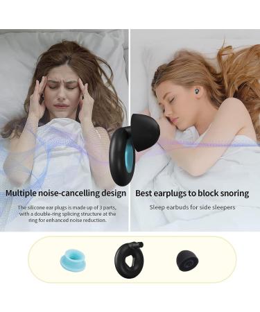 Vodolo Noise Cancelling Ear Plugs for Sleep - 2 Pair Reusable Silicone Earplugs for Side Sleepers and Noise Reduction - Buy Online on GoSupps.com