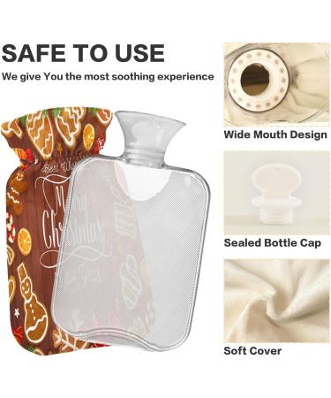 KCCLDECI Hot Water Bottle with Cover | 2L Foot Warmer & Pain Relief | Perfect for Christmas & Cold Therapy - Buy Online on GoSupps.com