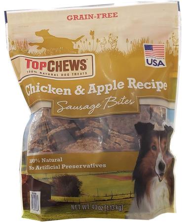 Top Chews Chicken & Apple Recipe - 2.5 lbs (40 oz) | Premium Dog Treats - Buy Online on GoSupps.com