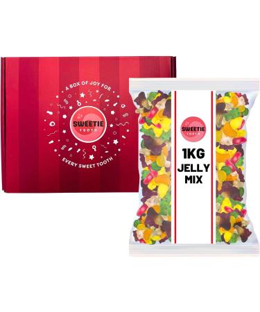 Sweetie Tooth Premium Jelly Pick & Mix 1kg Hamper Gift Box - Jelly Pick & Mix Sweets for Birthday Easter Christmas Kids Present Thank You Congratulations - Buy Online on GoSupps.com