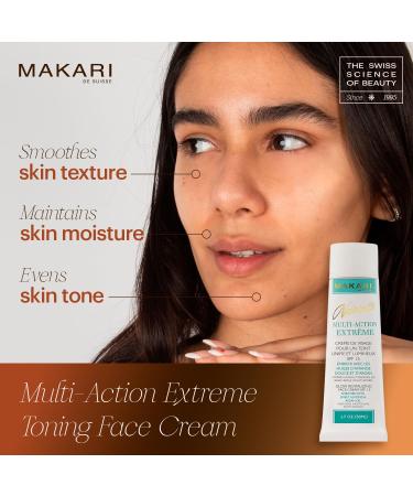 Makari Naturalle Multi-Action Brightening Cream - Extreme Moisturizer for Dark Spots Blemishes & Sensitive Skin | 1.7 oz | Sun Protection & Skin Softening - Buy Online on GoSupps.com