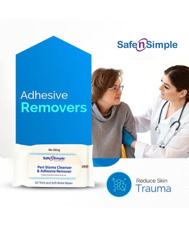 Safe n' Simple Skin Barrier Wipes - 50 Extra Large Individual Barrier Film Wipes - Skin Prep Protective Wipes - Adhesive Remover 4x4.7 - Buy Online on GoSupps.com
