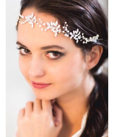 Handmade Wedding Crystal Rhinestone Headband - Elegant Vine Style Hair Accessory for Ladies' Evening Parties - Buy Online on GoSupps.com