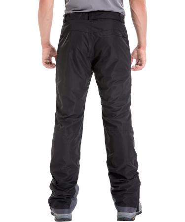 Men's Insulated Ski Pant X-Large Black - Waterproof Snow Pants with Fleece Lining - Buy Online on GoSupps.com