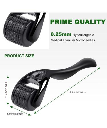 URAQT 0.25mm Titanium Beard Care Roller for Men and Women - Stimulate Hair Growth, Anti-Ageing Facial Skin Care - 540 Micro Needle Roller for Wrinkle & Scar Removal - Buy Online on GoSupps.com