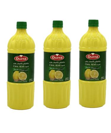 Lot 3x Jus de citron - Durra - bouteille 1L 1 l (Lot de 3)