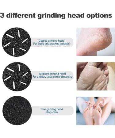 Electric Foot File Feet Hard Skin Remover infolody Rechargeable Foot Scraper Pedicure Set with 2 Speed 3 Grinding Head Waterproof Dead Skin Callus Remover Mother's Day Gift - Buy Online on GoSupps.com