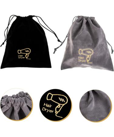 PLAFOPE 4 Pcs Hair Dryer Bag Hair Dryer Storage Bags Travel Toiletry Bags Hair Travel Bag Flannel - Buy Online on GoSupps.com