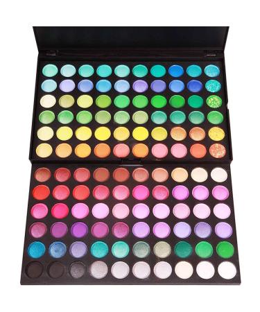 Onwon 120 Colors Makeup Eyeshadow Palette Natural Nude Matte Shimmer Glitter Pigment Eye Shadow Pallet Waterproof Smokey Professional Cosmetic Beauty Kit Set