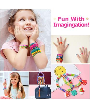 2000+ Rubber Band Bracelet Kit | Loom Bracelet Making Set for Kids | Refill Loom Set with Rubber Bands | Bracelet Making Kit - Buy Online on GoSupps.com