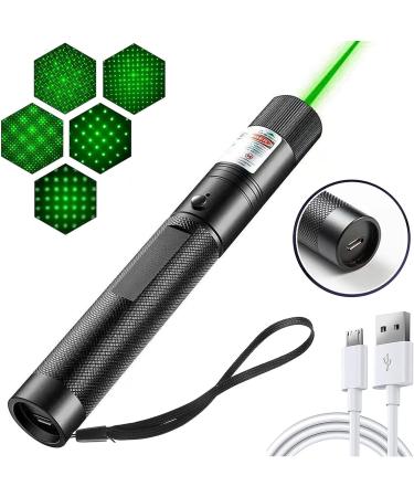 UNBIU Long Range Green Laser Pointer with Adjustable Focus - USB Rechargeable - Buy Online on GoSupps.com