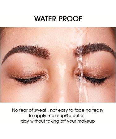 Waterproof Eyebrow Cream - Waterproof Brow Gel Tinted Brow Gel Nature Eyebrow No Smudge Long Lasting for Daily Makeup Kisronda 01 - Buy Online on GoSupps.com