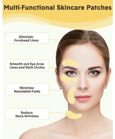 Lictin Reusable Silicone Eye Patches Firm & Lift Under Eye Treatment to Reduce Wrinkles & Fine Lines | Includes Metal Applicator & Tin Case - Buy Online on GoSupps.com