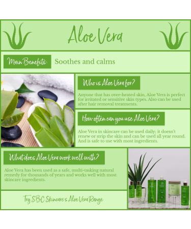 SBC Skincare Aloe Vera Hand Wash Cooling pH Balanced Wash with Aloe Vera and Cucumber Vegan Friendly (300ml) - Buy Online on GoSupps.com