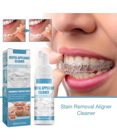 Effective Flot Removal Aligner - 2 Pieces 60 ml | Braces & Aligner Cleaner for Stain & Odor Removal - Buy Online on GoSupps.com