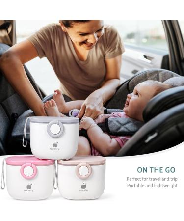 Termichy Milk Powder Dispenser Pot - 250g Grey Formula Dispenser for Baby - Buy Online on GoSupps.com