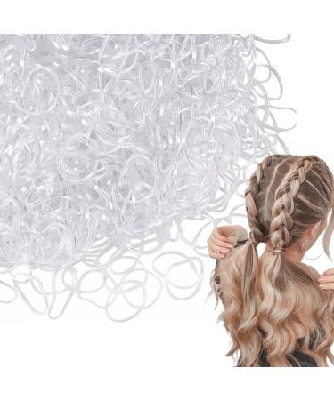 Vrose Flosi - Elastic Rubber Band - No Pain - Hair Band Remover - 2000 Clear Rubber Bands Easy Grip Hair Accessories For Girls & Women