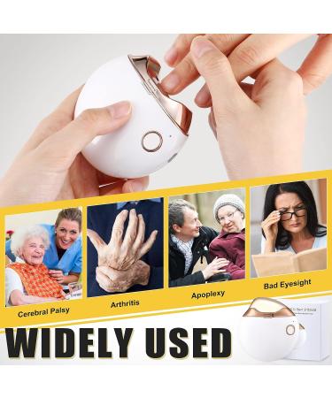 Rechargeable Automatic Electric Nail Clipper for Safe Fingernail Trimming - Ideal Gift for Caregivers and Elderly - White - Buy Online on GoSupps.com