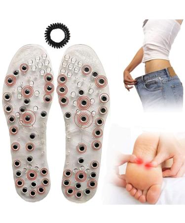 Eeuk magnetic massage Lose the soles of insoles - Relaxed Feet -Relaxed Feet Orthopedic soles Insoles against magnetic therapy reflex zone fatigue relief 2 pair 37