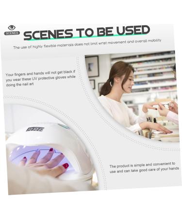 FRCOLOR 3 Pairs Nail Protection Gloves Riding Gloves Nail Art Accessories Womens Glives Womens Glove Uv Gloves Anti Gloves for Nail Lamp Women Nail Art Gloves Manicure Miss Nylon Protector - Buy Online on GoSupps.com