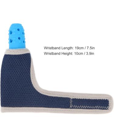 Buy Blue Silicone Baby Finger Protection Ring | Thumb Sucking Stopper & Breathable Wristband for Toddlers | International Shipping Available - Buy Online on GoSupps.com