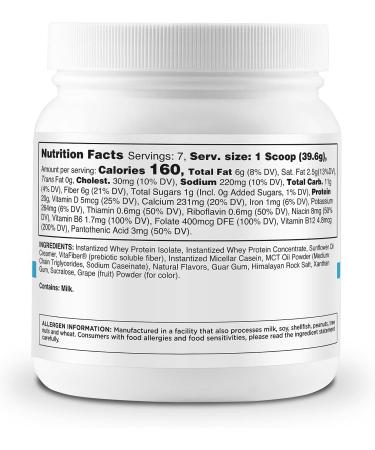 TransformHQ Blueberry Cheesecake Meal Replacement Shake Powder - 7 Servings | Gluten-Free, Non-GMO - Buy Online on GoSupps.com