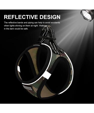 Buy Suredoo Camo Green Dog Harness & Leash | Reflective Anti-Train Harness for Small Dogs Puppies & Cats - International Shipping Available - Buy Online on GoSupps.com