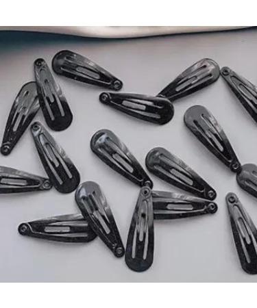 Alef Judaica Anti-rust Metal Snap Hair Clips for Women and Girls - 25 pcs Black | Non Slip Barrettes for All Hair Types - 4.9 cm | Reusable Hair Accessories - Buy Online on GoSupps.com