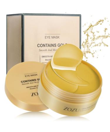 LOPHE Under Eye Patches Collagen Moisturizing Under Eye Mask for Puffy Eyes Bag for Dark Circles Improvement of Lines and Wrinkles Nourishing Firm Hydrated Eye Mask Gold 30 Pairs Gold 30 Pairs