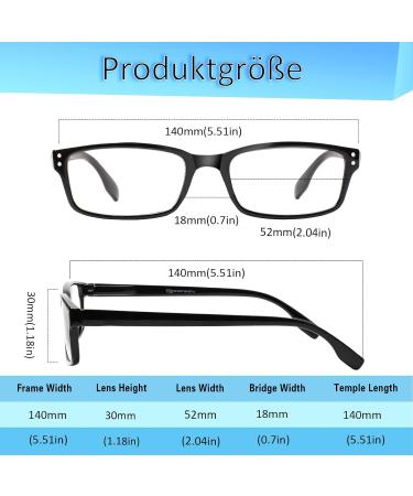Cojwis Reading Glasses 2 Pack - Blue Light Blocking Feather Hinge Anti-Dizzy Glasses for Men & Women (2 Colors 2.00x) - Buy Online on GoSupps.com