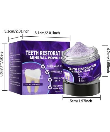 Powdered Toothpaste Fresh Breath Tooth Powder 50 Gram Toothpaste Instant Restorative Tooth Powder For Bathroom Home Hygiene Daily Travel Morning Care Routine Women Men Child - Buy Online on GoSupps.com