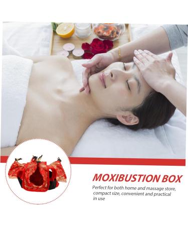 Homsfou Brenner Kasten Moxibustion Box Set | Hot Smoke-Free Cleaning Bag & Copper Housing Cover for Moxa | International Shipping Available - Buy Online on GoSupps.com
