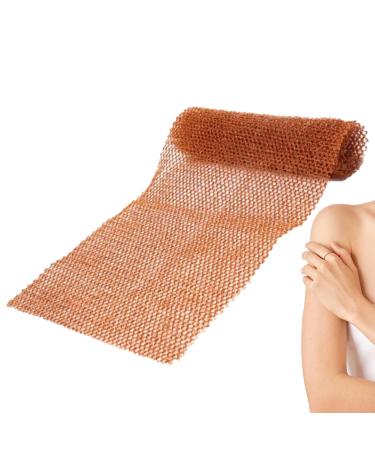 Body Scrubber Net - Smoother Skin Mesh with Back Scrubber Sponge Sponge Body Net for Sensitive Skin Multi-purpose Body Scrubber for Body Coffee