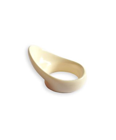Vermil Archery Thumb Ring - Classic Ivory - Protective Gear for Thumb Draw in Traditional Archery 23x26