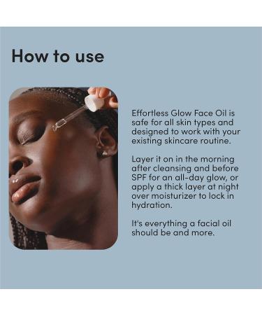 Hers Effortless Glow Face Oil - Anti Aging Facial Oil for Glowing Skin - 1 fl Oz - Buy Online on GoSupps.com