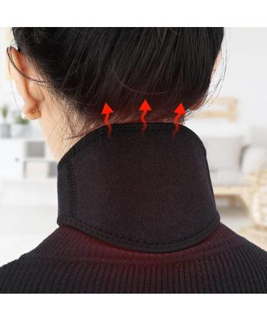 Safwel Neck Belt - Tourmaline Self-Heating Magnetic Therapy Band for Cervical Pain Relief & Health Care - Buy Online on GoSupps.com