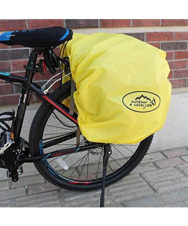 ZTZ Canvas Cycling Bicycle Pannier Rack Trunk, Waterproof Roll-Up Bag in Black - Buy Online on GoSupps.com