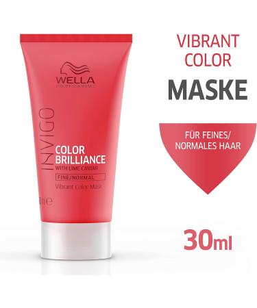 Wella Invigo Colour Brilliance Mask with Lime Caviar 0.33kg - Fine Hair | Pack of 1 - Buy Online on GoSupps.com