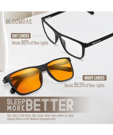 Bloomoak Blue Light Blocking Glasses - Anti-Glare Anti-Fatigue TR90 Material for Screens Gaming & TV International Shipping Available - Buy Online on GoSupps.com