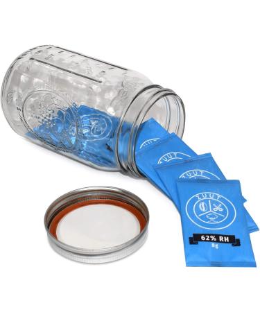 2-Way Humidity Regulator Packs 62% RH 8g - 10 Pack (IMPROVED) | Maintain Perfect Moisture Levels - Buy Online on GoSupps.com