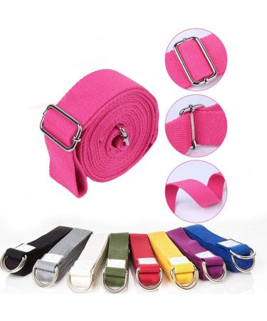 Xumier 4pcs Yoga Stretching Strap Set - 8 Loops Fitness & Physiotherapy Leg Extensor Bands (Yellow + Red) for Optimal Stretching & Flexibility - Buy Online on GoSupps.com