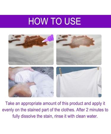 Active Enzyme Laundry Stain Remover Purple Bottle - White Shirt Guardian Graceiful Stain Remover Symtmetry Laundry Stain Remover Enzyme Stain Remover for Clothes (2PCS) - Buy Online on GoSupps.com