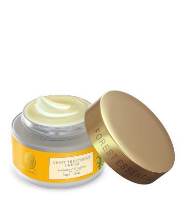 Buy Forest Essentials Night Treatment Cream - Sandalwood & Saffron 50g | Luxury Ayurvedic Skincare | International Shipping Available - Buy Online on GoSupps.com