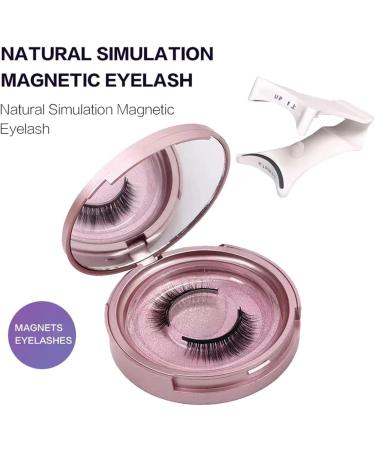 Reusable Magnetic False Eyelashes Kit - Natural Look Easy to Apply with Applicator - No Eyeliner Glue or Makeup Remover Needed - Buy Online on GoSupps.com